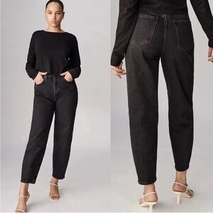 Denim Forum GIA High Rise Carrot 28L Charcoal - Premium